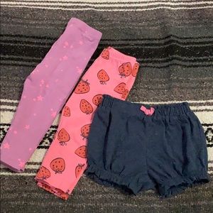 18 Months Leggings and Shorts Set